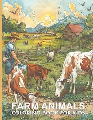 Country Farm Adult Coloring Book