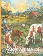 Country Farm Adult Coloring Book