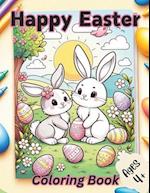 Happy Easter Coloring book for kids