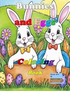 Bunnies and Eggs Coloring Book