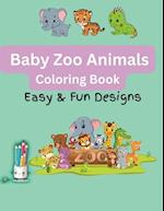 Baby Zoo Animals Coloring Book