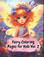 Fairy Coloring Pages for Kids Vol. 2