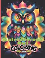 Kaleidoscope Owl Coloring Book
