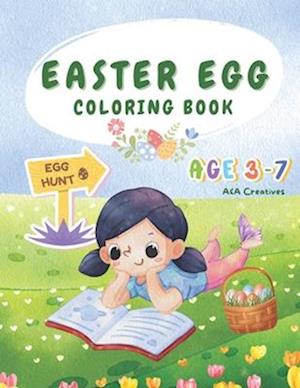 Simple & Big Easter Egg Coloring Book for Kids Ages 3-7