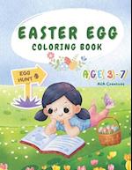 Simple & Big Easter Egg Coloring Book for Kids Ages 3-7