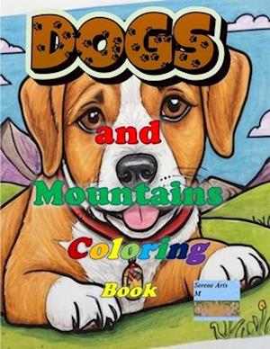 Dogs and Mountains Coloring book