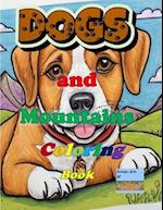 Dogs and Mountains Coloring book