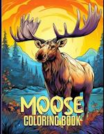 Moose Coloring Book