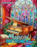 Musical Instrument Coloring Book
