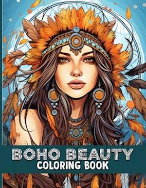 Boho Beauty Coloring Book
