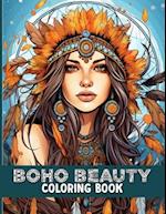 Boho Beauty Coloring Book