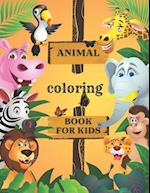 AnimalS Coloring book foor kids-100 PAGES