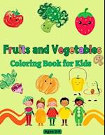 Fruits and Vegetables Coloring Book