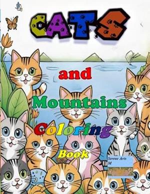 Cats and Mountains Coloring Book