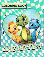 Cute Reptiles coloring book