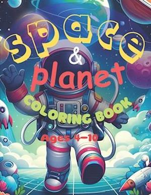 Space and planet coloring book