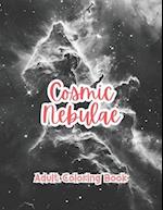 Cosmic Nebulae Adult Coloring Book Grayscale Images By TaylorStonelyArt