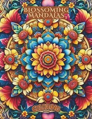 Blossoming mandalas coloring book