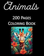 Floral Safari Magic Coloring Book