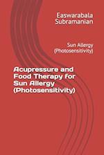 Acupressure and Food Therapy for Sun Allergy (Photosensitivity)