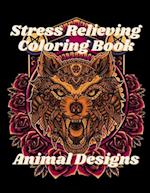 Stress Relieving Animal Designs Coloring Book