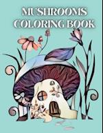 Mushrooms Coloring Book