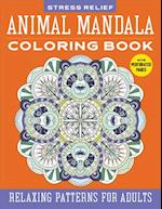 Stress Relief Animal Mandala Coloring Book