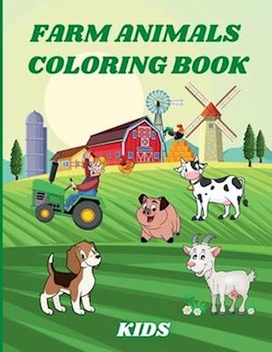 Farm Animals Coloring Book Kids