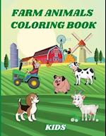 Farm Animals Coloring Book Kids