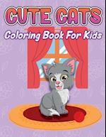 Cute Cats Coloring Book for Kids