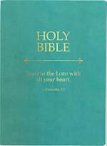 Kjver Holy Bible, Trust in the Lord Life Verse Edition, Large Print, Coastal Blue Ultrasoft