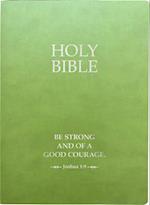KJV Holy Bible, Be Strong and Courageous Life Verse Edition, Large Print, Olive Ultrasoft