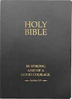 KJV Holy Bible, Be Strong and Courageous Life Verse Edition, Large Print, Black Ultrasoft