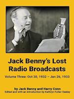 Jack Benny's Lost Radio Broadcasts - Volume Three (hardback)