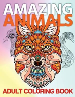 Amazing Animals Adult Coloring Book