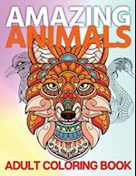 Amazing Animals Adult Coloring Book