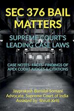 SEC 376 BAIL MATTERS- SUPREME COURT'S LEADING CASE LAWS 