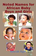 Noted Names for African Baby Boys and Girls 