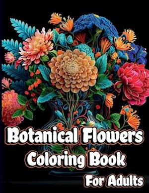 Botanical Flowers Coloring book for Adults