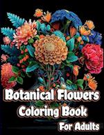 Botanical Flowers Coloring book for Adults