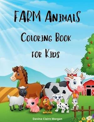 Farm Animals Coloring Book for Kids