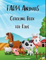 Farm Animals Coloring Book for Kids