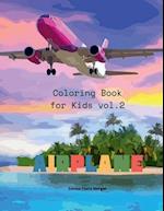 Airplane Coloring Book for Kids vol.2