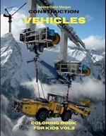 Construction Vehicles Coloring Book for Kids vol.2