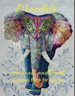 Mandala Animals and Birds Coloring Book for Adults