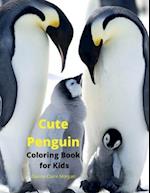 Cute Penguin Coloring Book for Kids