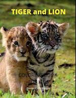 Tiger and Lion Coloring Book for Kids