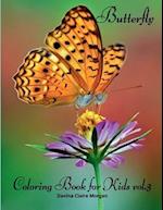 Butterfly Coloring Book for Kids vol.3