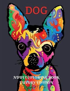 Dog Adult Coloring Book Luxury Edition