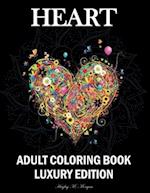 Heart Adult Coloring Book Luxury Edition